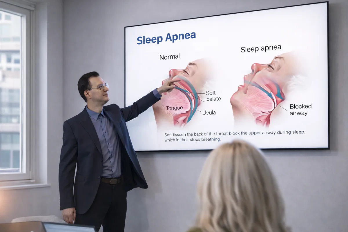 Expert lecture on sleep apnoea for patients